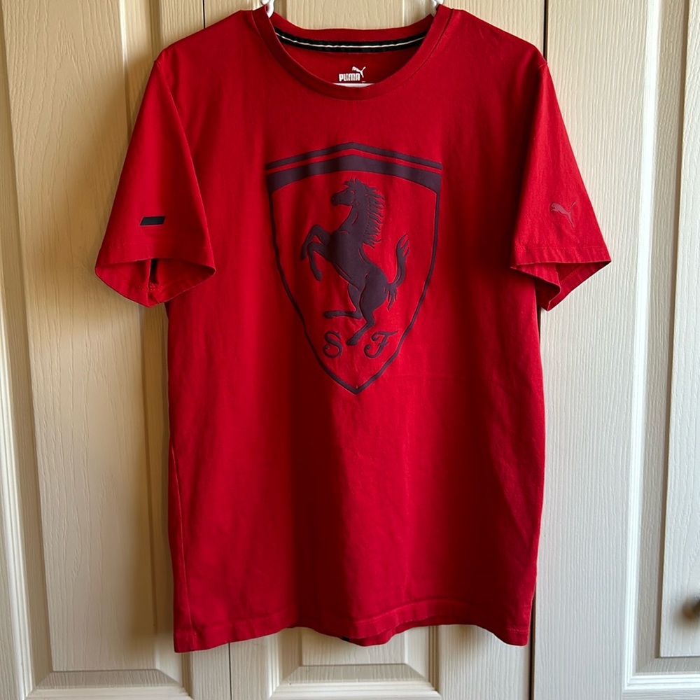 Puma Mens Large Red Ferrari Shirt